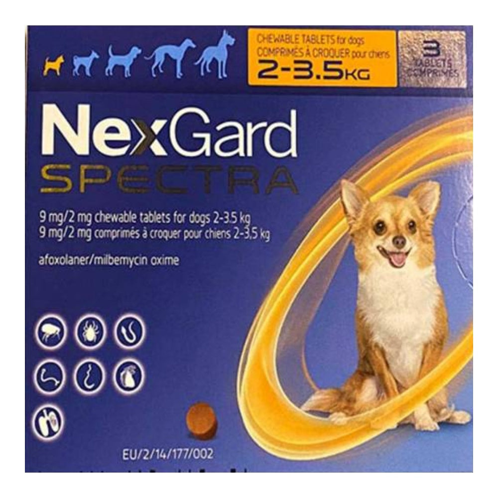 NEXGARD SPECTRA CHEWS FOR LARGE DOGS (PURPLE) (15-30KG) 3'S